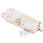 手袋 レディース アンテプリマ ウール カシミヤ混 フィオーリ スマホ対応 指先スリット オフホワイト 21-22cm