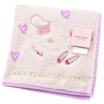 ショッピングハンカチ ケイト スペード ニューヨーク タオルハンカチ 1枚 レディース kate spade new york ブランド パープル ハート バッグ