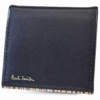 ショッピングポールスミス 財布 メンズ 小銭入れ コインケース ミニ財布 ポールスミス ストライプポイント2 専用箱付 ネイビー 男性