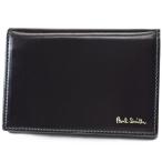 ショッピング名刺入れ ポールスミス 名刺入れ カードケース メンズ ブランド コードバン フラップ 専用箱付 黒 ブラック グレー 男性 紳士 本革 PSC772 訳あり