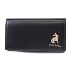 ポールスミス キーケース 5連 メンズ ブランド マーケトリーストライプラビット 専用箱付 フラップ 黒 ブラック 男性 本革 PSQ163 訳あり