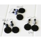 Yahoo! Yahoo!ショッピング(ヤフー ショッピング)ブラックモチーフ ピアス（返品交換不可） レディース 女性 アクセサリー プレゼントに 誕生日 ギフト フックピアス 秋 冬 クリスマス