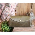 Pansy パンジー 植物タンニングレザー おサイフショルダーバッグ sarai サライ 財布 革製 fes プレゼントに 送料無料 レディース ポシェット