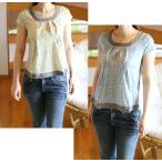 選べるレディース服3点福袋対象商品 小花プリント ラウンドブーケ トップス（返品交換ギフト包装不可） レディース 女性  9号 Mサイズ カットソー 半袖