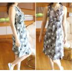 選べるレディース服3点福袋対象商品 デザインドット ノースリーブ ワンピース(返品交換ギフト包装不可) レディース 女性 9号 Mサイズ ファッション 夏 Vネック