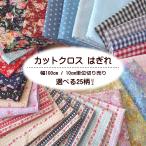はぎれ50cm以上10センチ単位布　カットクロス　生地　はぎれ　プリント　花柄　ギンガムチェック　小花　選べる4柄　23種類　幅100cm　カット売り　綿100％　…
