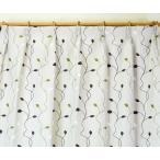 ショッピングカーテン 4枚セット カーテン4枚セット 遮光カーテン 断熱 UVカットレースカーテン 人気のオーナメントリーフ柄 幅100cm 4枚組