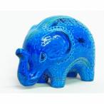 ショッピング置物 ゾウの置物　イタリア置物　インテリア　インテリア雑貨　ビトッシ社　リミニブルー