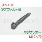 CL1085 アスファルト用 ネジアンカーボルト M10×70 【10本】 ソフトコーン 車止め ブロック 単管ハウス ガレージ 小屋 車庫  /