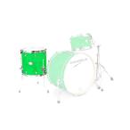 CANOPUS NV60M1 14x14 Floor Tom Signal Green Ripple Wrap