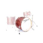 CANOPUS Ash 18x22 Bass Drum Vermilion Oil