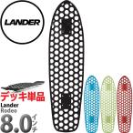 ランダー 8.0インチ スケボー クルーザーデッキ Lander Skateboard Rodeo Deck スケートボード プラスチック 穴あき サステナブル ブランド 板