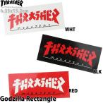  скейтборд стикер Thrasher Godzilla rek tang ruThrasher Godzilla Rectangle скейтборд наклейка бренд машина модный смартфон сноуборд популярный 