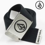 ボルコム サークルウェブベルト Volcom Circle Web Belt Black ブラック アウトドア サーフブランド ベルト ガチャベルト メタルバックル