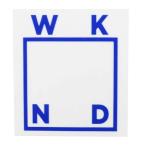  скейтборд бренд стикер WKNK we k end наклейка WKNK Sticker White/Blue ( примерно ) Street стиль модный предмет 