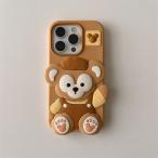 シンプル 浮き彫り 立体 ダッフィー 可愛い 立体 シリコン スマホケース 携帯ケース iPhoneケース 携帯カバーiPhone11iPhone12iPhone13iPhone14iPhone15iPhone16