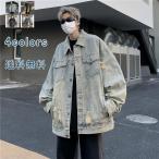  жакет Denim жакет Denim рубашка на английском языке знак мужской постоянный цвет с карманом джинсовый жакет длинный рукав пальто Denim casual свободно весна осень 