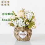 花器付き 造花 花束 花 バラ 菊 観葉植物 インテリアフラワー 鉢植え アートフラワー アーティフィシャルフラワー 母の日 記念日 ギフト プレゼント 結婚式