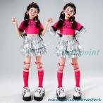  юбка Kids танцевальный костюм Cheer Dance девушки hip-hop костюм танцевальный костюм Kids K-POP Корея 5 цвет 3 уровень оборка серебряный чёрный белый розовый фиолетовый 