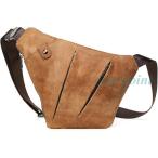 斜めがけショルダーバッグ メンズ PUボディバッグ おしゃれ 多機能 大容量 軽量 自転車 通勤 旅行 通学 PU ワンショルダーバッグ