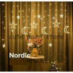 LED電飾 クリスマス イルミネーションライト 装飾ライト 3.5m スノーフレーク クリスマスツリー 星月 装飾 乾電池式 オーナメント 飾り 屋外 室内