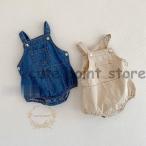 ショッピング韓国子供服 韓国子供服 ベビー服 デニムサロペット赤ちゃんカバーオールロンパース春服新作女の子男の子 韓国子供 新生児用カジュアル 可愛いお出かけかわいい おしゃれ