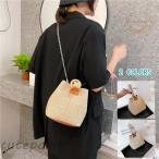 サークルかごバッグ レディース かごバッグ  麦わら カバン 鞄 編みバッグ パーチャスバッグ ストローバッグ かごバッグ ショルダー