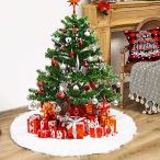 COOLBOTANG クリスマスツリースカート クリスマス飾り ツリースカート 円形 可愛いツリースカート サンタクロース ふわふわ 足元