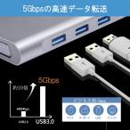 USBハブ 3.0 Type-c PD60w 4k LAN 1Gbps 1000mbps セルフパワー HDMI VGA 薄型 軽量 コンパクト ドライバー不要 Cybernet