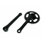 自転車 ギヤクランクセット コッタレス 一般車用 165mm 32T ブラック シティサイクル