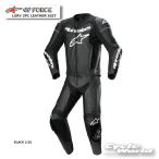 正規品〔Alpinestars〕 3161324 GP FORCE LURV 2PC LEATHER SUIT ＜BLACK＞ レザー レーシング スーツ 上下セット 2ピース アルパイン 【バイク用品】