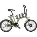 ショッピング折りたたみ自転車 (春トクSALE)(店舗受取送料割引)ヴォターニ(VOTANI)　F3（エフスリー）　ライトオリーブ　電動アシスト折りたたみ自転車 e-Bike