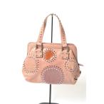 FRANCESCO BIASIA 装飾付 レザー ハンドバッグ - ピンク フランチェスコビアジア