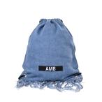 美品 AMBUSH フリンジ デニム バックパック リュック ONE SIZE ブルー アンブッシュ KL4BKS317