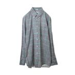 ショッピングINDIVIDUALIZED 美品 INDIVIDUALIZED SHIRTS チェック柄 ボタンダウン コットン シャツ 15.5-33 ブラック インディヴィジュアライズドシャツ KL4BPKAP33