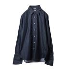 ショッピングINDIVIDUALIZED 美品 INDIVIDUALIZED SHIRTS スタンダードフィット コットン デニムシャツ 15032 ブラック インディヴィジュアライズドシャツ KL4BP2KC35