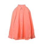 美品 INDIVIDUALIZED SHIRTS USA製 クラシックフィット コットン ボタンダウン シャツ 15.5-33 オレンジ KL4BPACU32