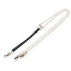  прекрасный товар CHANEL A21K здесь Mark поддельный жемчуг подтяжки M белый Chanel KL4SLHS207