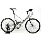 **ja Ian toGIANT MR4F 2007 год модели aluminium складной велосипед мотоцикл 24 дюймовый C-T500mm 2×8 скорость серебряный 