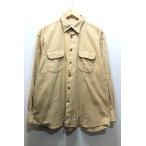 ショッピングINDIVIDUALIZED 経堂) インディビジュアライズドシャツ INDIVIDUALIZED SHIRTS LS 起毛 シャツ ベージュ 22AW01 USA製 サイズL メンズ
