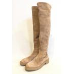  2 . шар ) Gianvito Rossi Jean vi to Rossi замша ботфорты бежевый женский 39 25cm соответствует прекрасный товар 