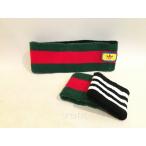  2 . шар ) Gucci × Adidas GUCCI× adidas не использовался Chaly линия двусторонний головная повязка напульсник ×2P размер S