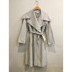  2 . шар ) Max Mara Max Mara непромокаемая одежда большой цвет длинное пальто серый женский 36 * загрязнения большое количество 