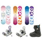 SPOON SNOWBOARDS  3年使える スプーン キッズ スノーボード 3点セット ＠53000