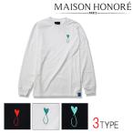 MAISON HONORE PARIS メゾンオノレ Tシャツ 長袖 カットソー tiphanie L/S T-SHIRT ハートフィッシュ ワンポイント刺繍 メンズ ユニ カジュアル