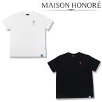 MAISON HONORE PARIS メゾンオノレ Tシャツ 半袖 カットソー tiphanie S/S T-SHIRT ハートフィッシュ ワンポイント刺繍 メンズ ユニ カジュアル