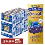 伊藤園 世界の果実 ブルーベリーぶどうmix ミックス 200ml 紙パック 24本×2ケース（48本） 送料無料