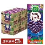 ポイント3倍 数量限定 野菜生活100 信州巨峰ミックス カゴメ 195ml 紙パック 24本×2ケース(48本) 送料無料