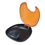 NEW ракушка палец на ноге s кейс черный * orange 1 шт половина прозрачный compact тонкий легкий мундштук кейс держатель кейс почтовая доставка 6 пункт до 