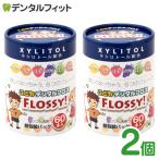 ショッピングフロス こども専用フロス FLOSSY! (フロッシー) 2個セット (1個/60本入) 個包装